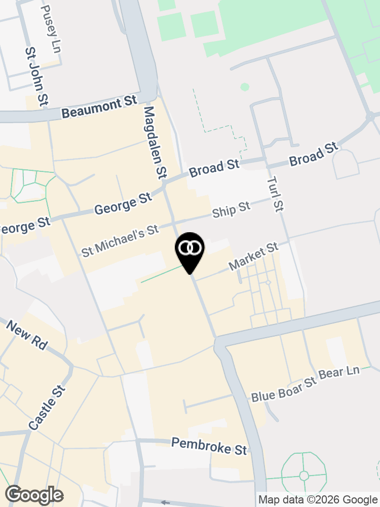 Map showing the surroundings of Brook Street UK Oxford (Public Sector)