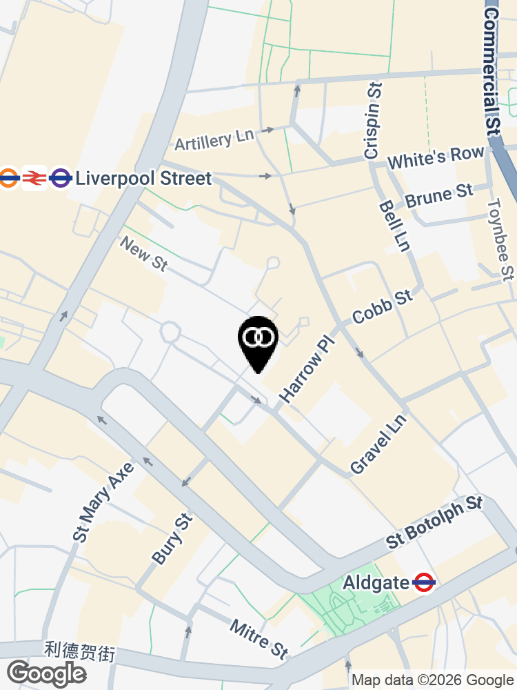 Map showing the surroundings of Brook Street UK London (Public Sector)
