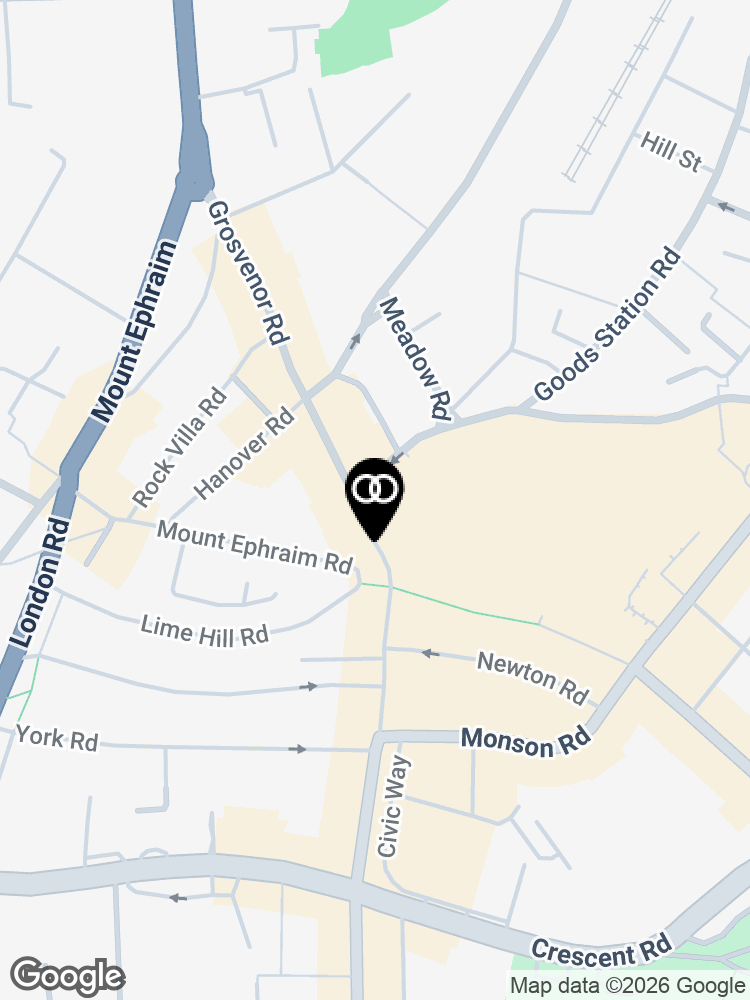 Map showing the surroundings of Brook Street UK Tunbridge Wells