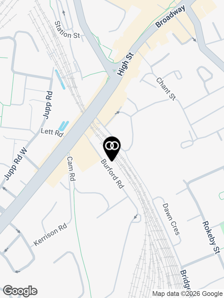 Map showing the surroundings of Brook Street London South (Social Care)