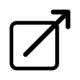 Icon of a box with an arrow pointing towards the northeast